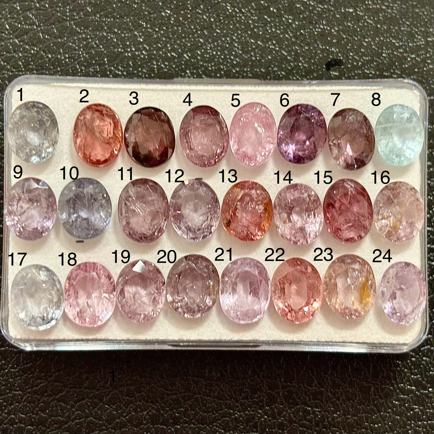 1 piece Spinel Oval Faceted With Inclusions Approx. 8-8.4 x 6-6.8 mm 1.7 Cts.