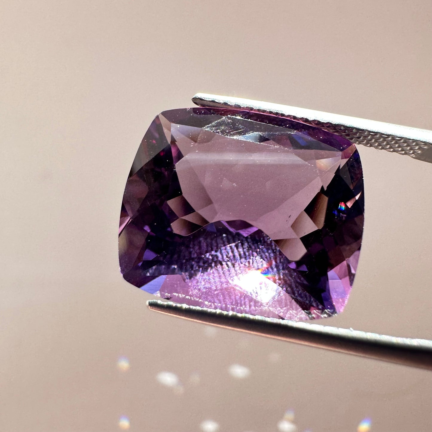 Radiant Beauty of Antique Cut Amethyst 12.12cts