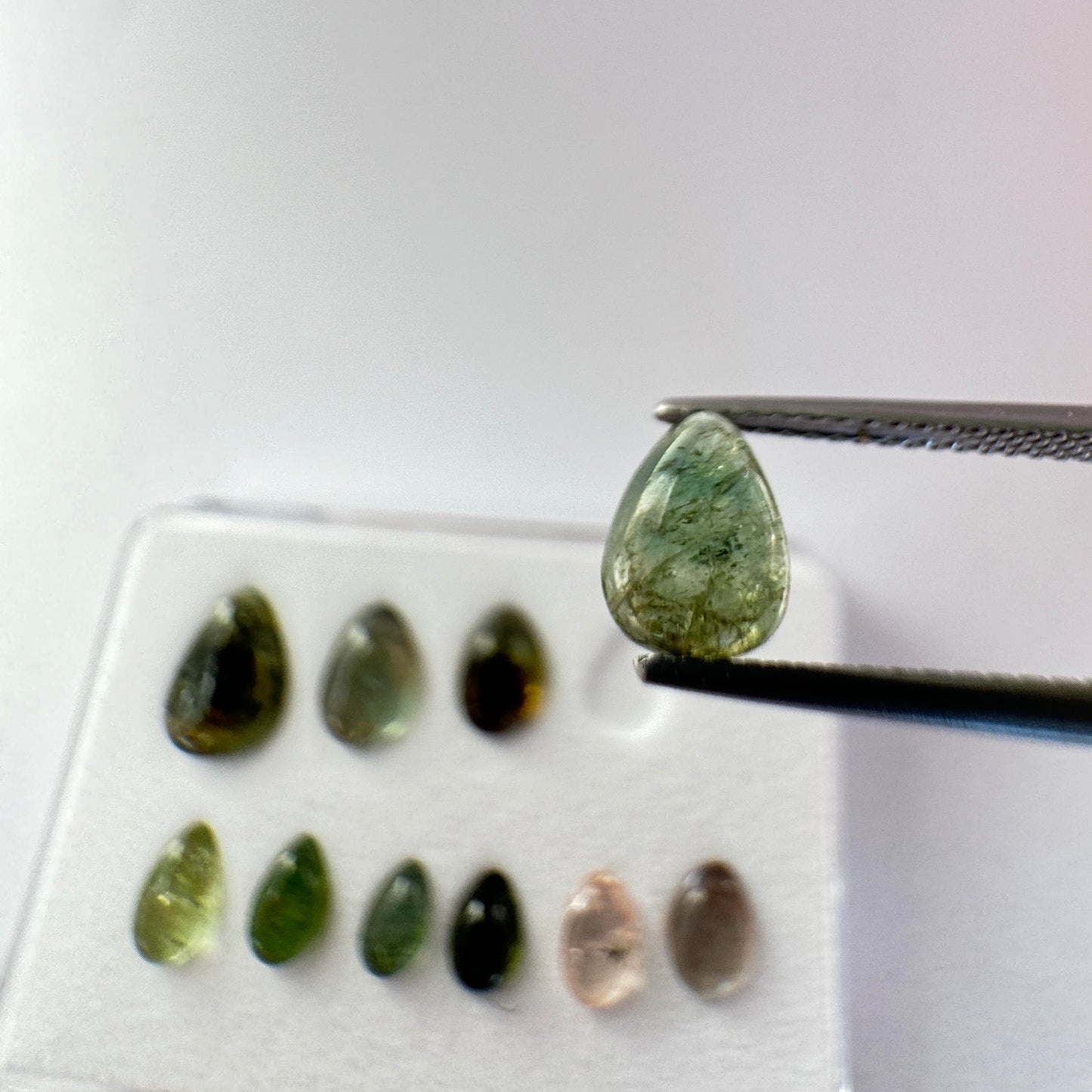 Timeless Beauty With Tourmaline In Natural Shades Drop Shape