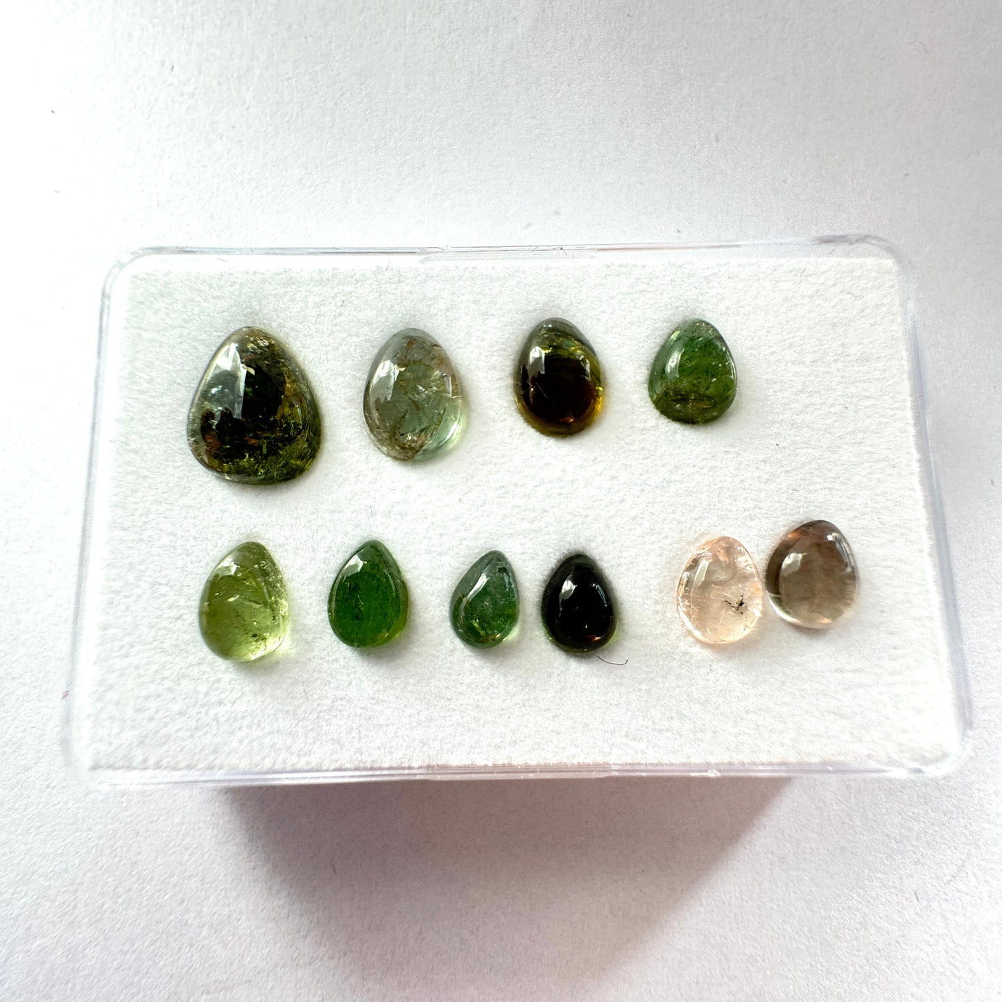 Timeless Beauty With Tourmaline In Natural Shades Drop Shape