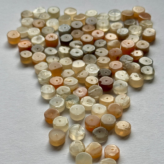 Moonstone Buttons Loose Beads