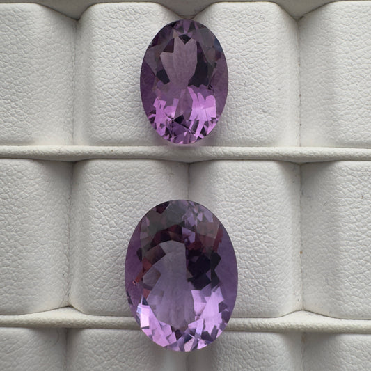 Breath-taking beauty of Intensive Oval Amethysts