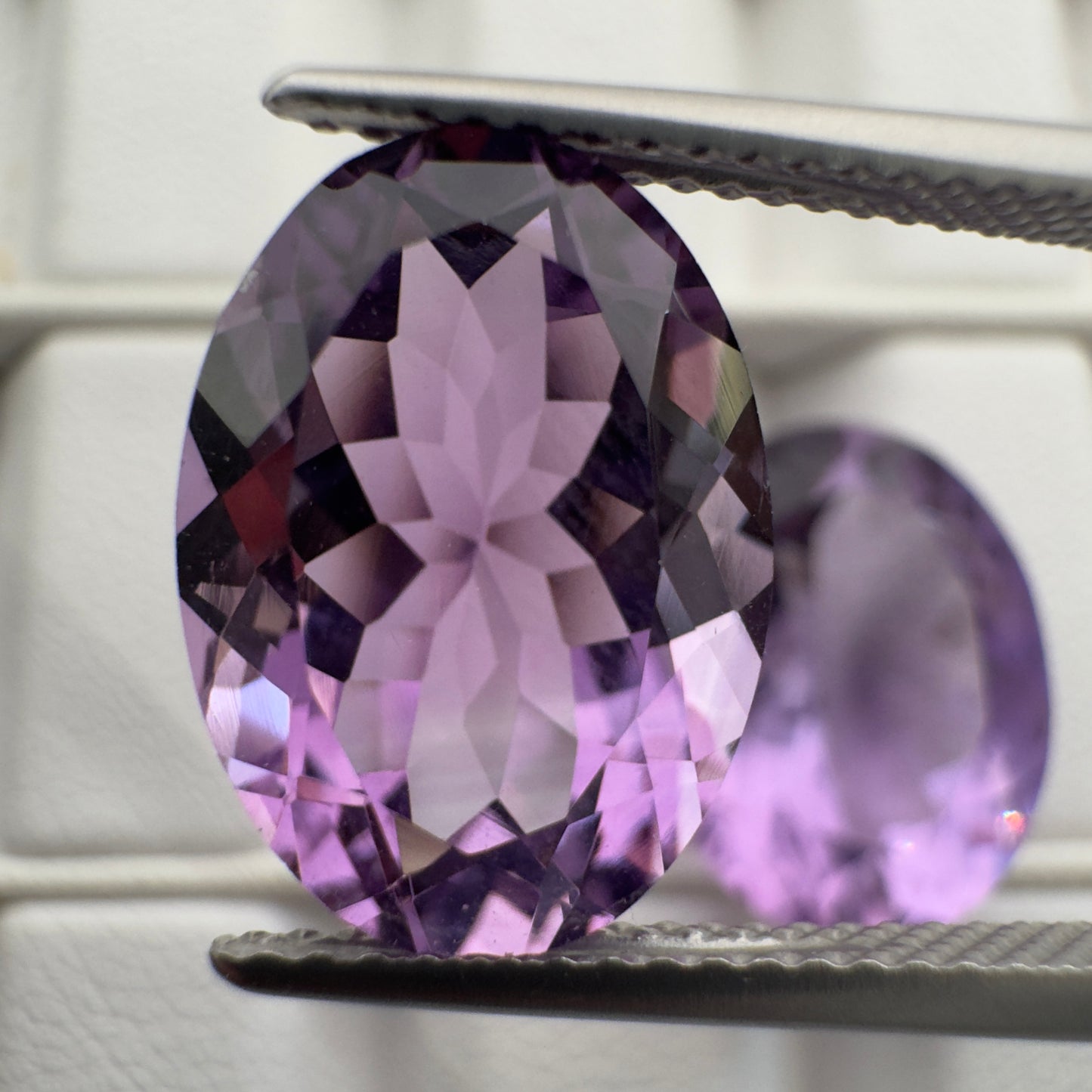 Amethyst,Oval faceted,
