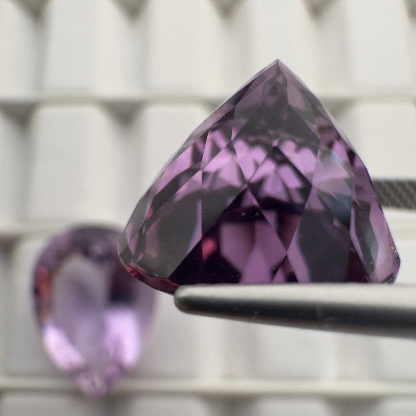 Radiant Amethyst Drop faceted