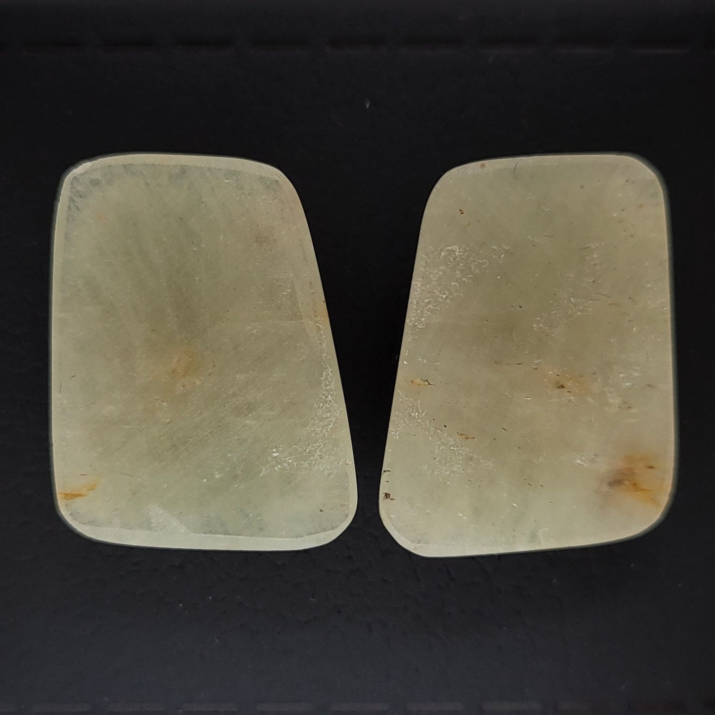 Sapphire Rose Cut Pair With Flat Back A Rare Find