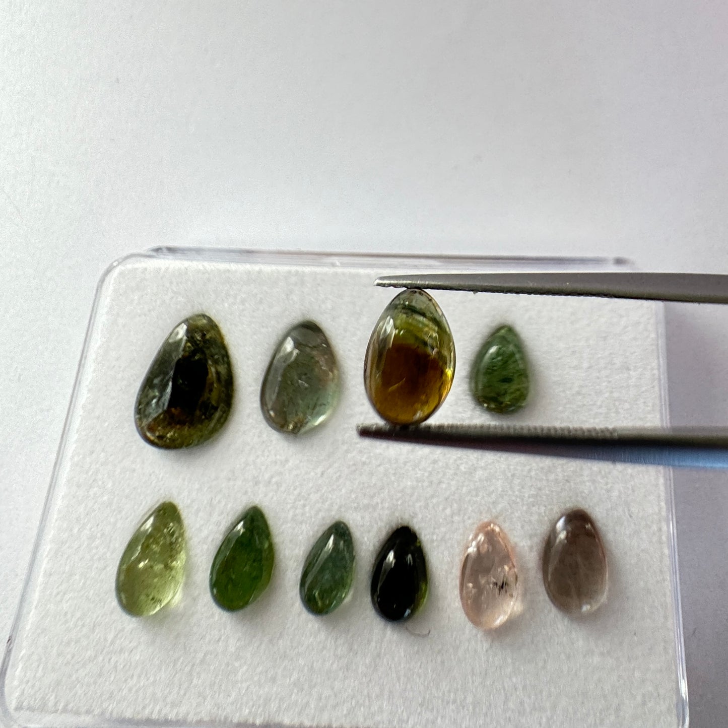 Timeless Beauty With Tourmaline In Natural Shades Drop Shape