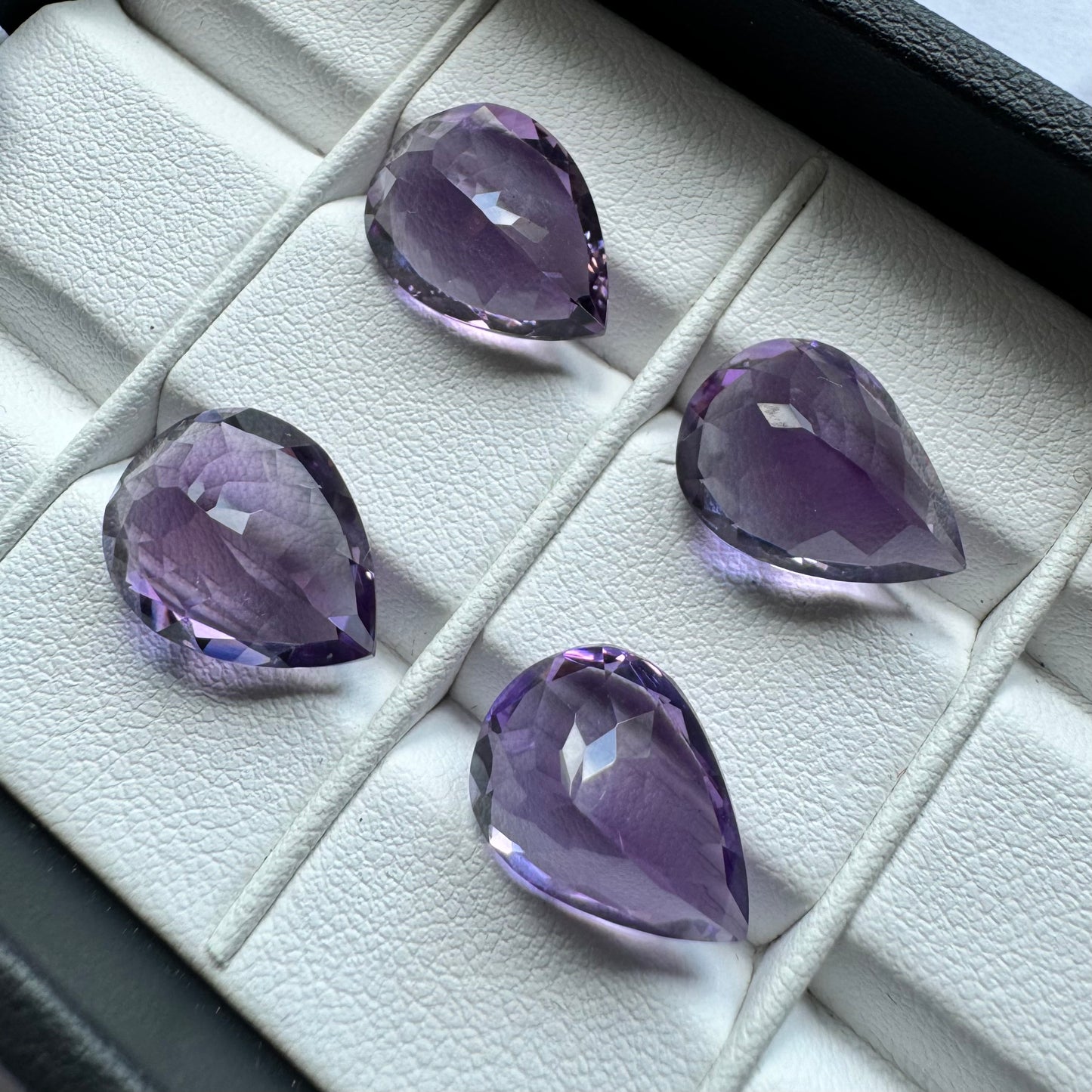 Amethyst Tropfenschliff Facettiert Lila Edelstein Mit Auswahl