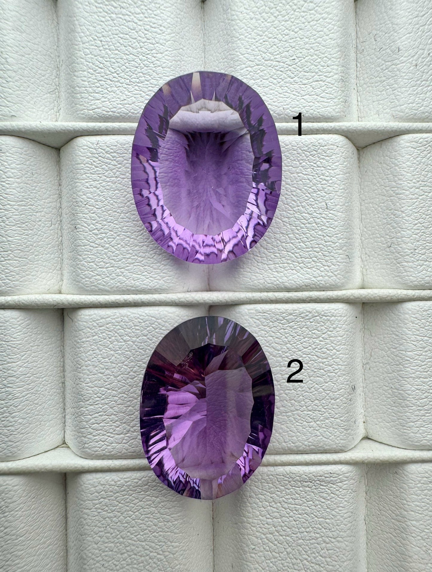 Amethyst Dark Purple Oval Cut Faceted