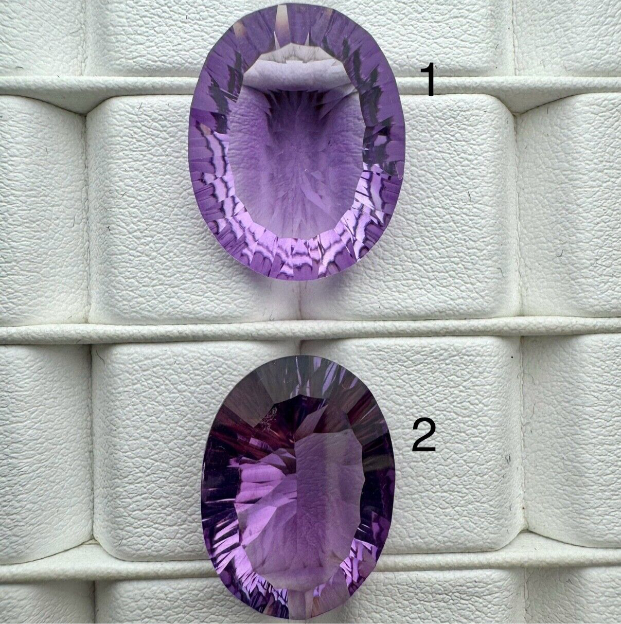 Amethyst Dark Purple Oval Cut Faceted