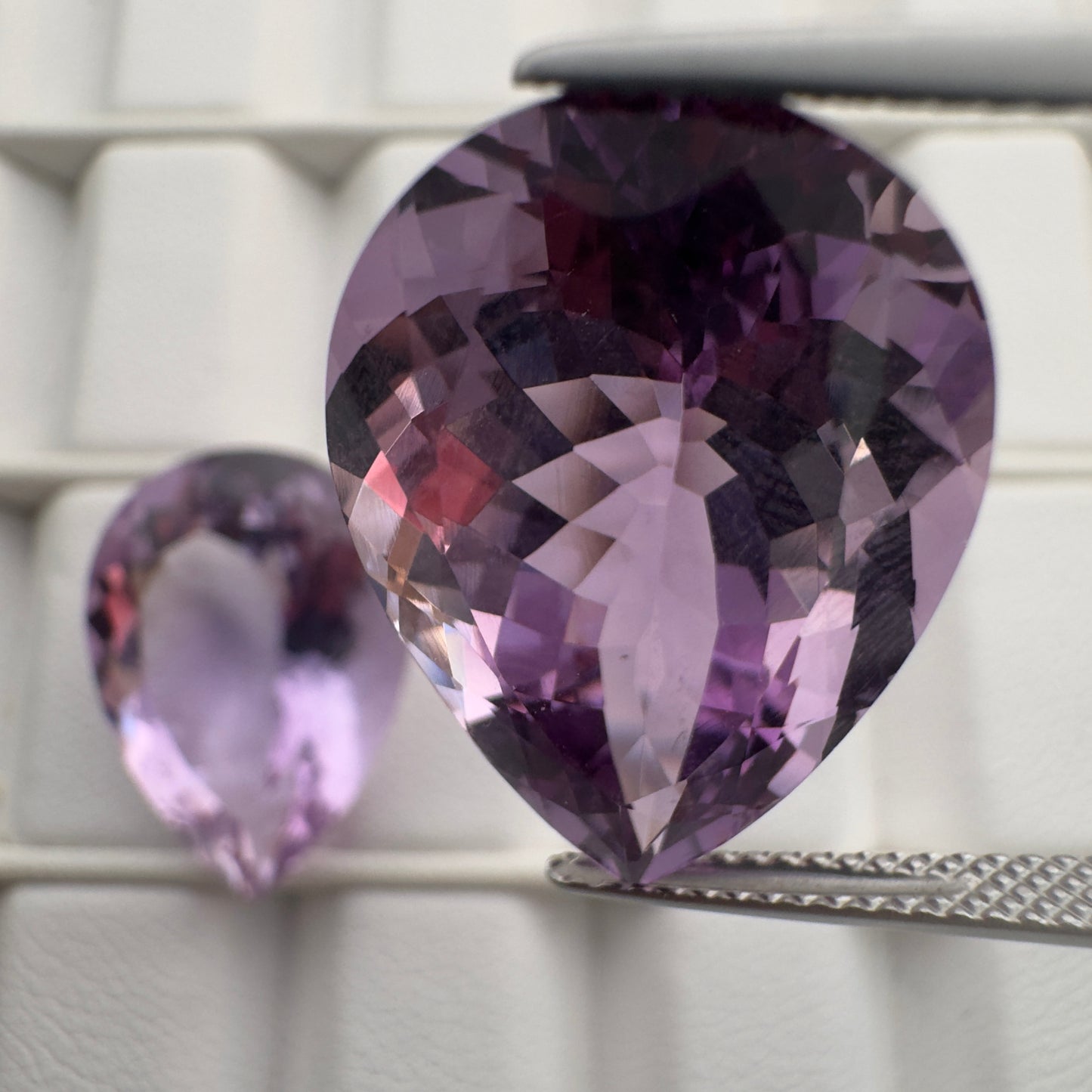Radiant Amethyst Drop faceted