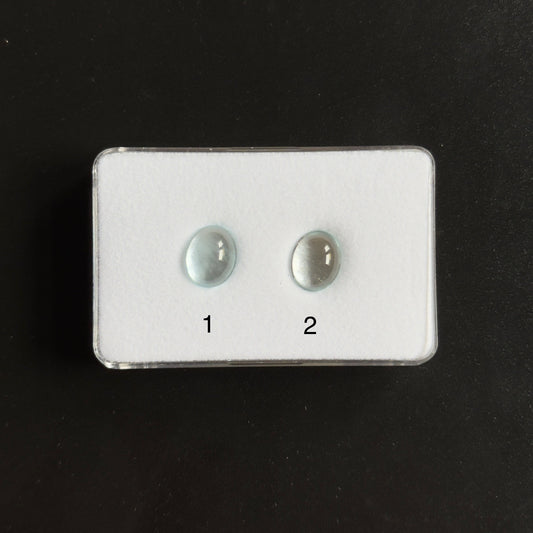 Essenz des Ozeanwassers! Aquamarin in hellblauem ovalem Cabochon