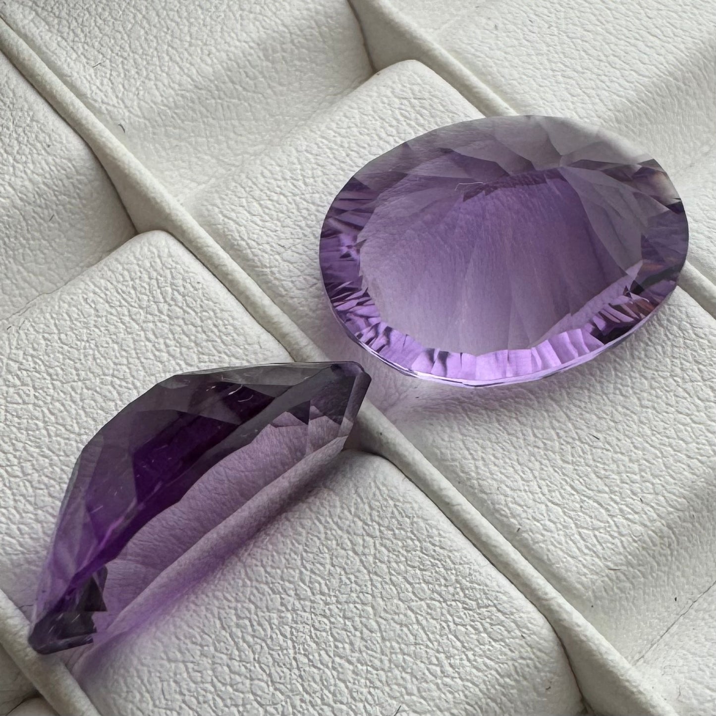 Amethyst Dark Purple Oval Cut Faceted