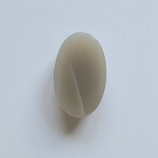 Shiny Moonstone Greyish Brown Oval Cabochon 34 x 19 mm 53,58 Carats Real