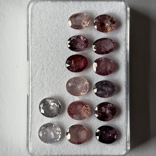 Spinell, oval, facettiert