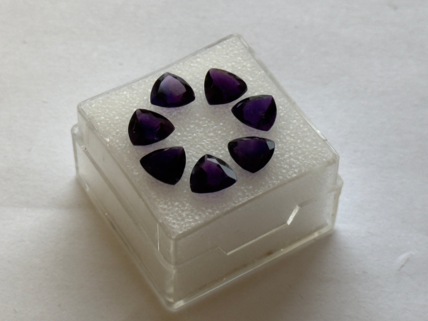 Purple Amethyst Trillion Faceted