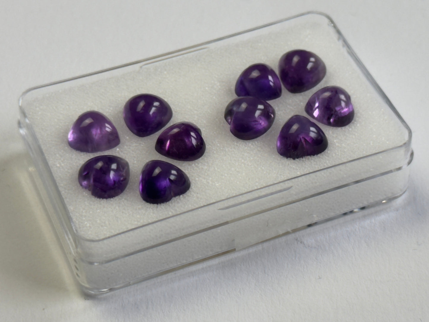 Purple Amethyst Cabochon heart