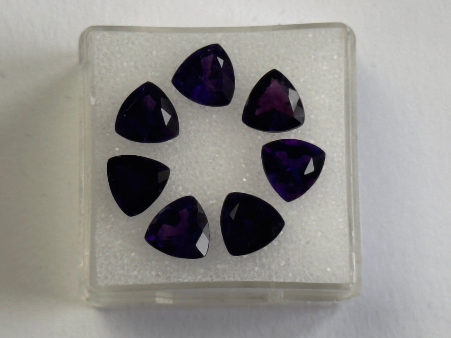 Purple Amethyst Trillion Faceted