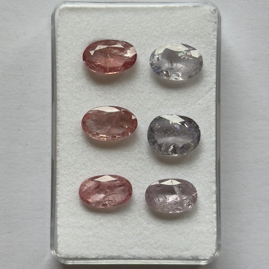 Spinell, facettiert, ovale Form