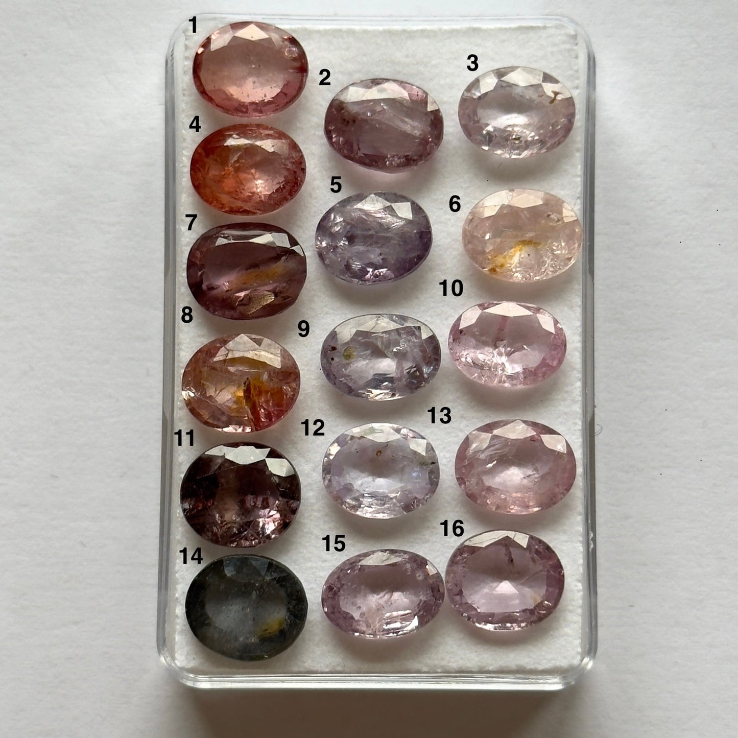 Many colour Spinel Faceted Oval