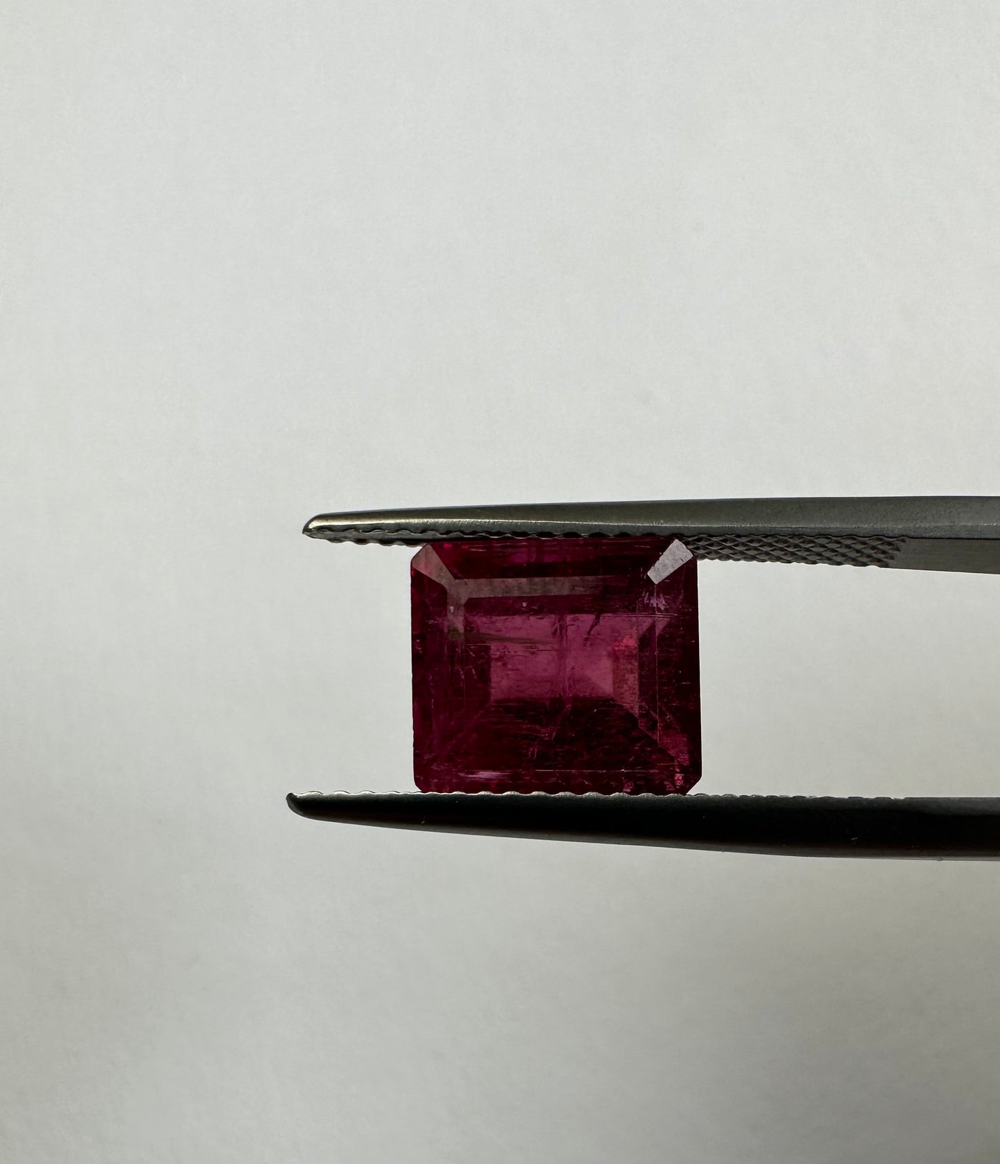 Pink Tourmaline, rectangular step cut, 4.61cts, 9.3x8.4x6.7mm