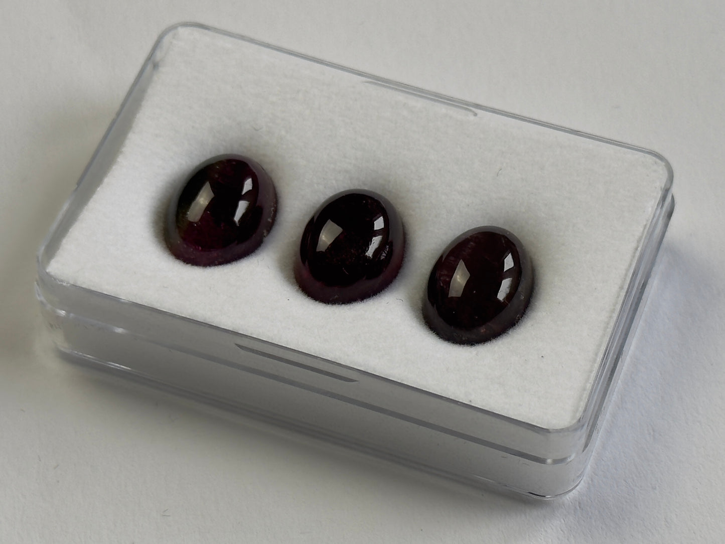 Dark Pink Tourmaline Cabochon Oval 14 x 10 mm