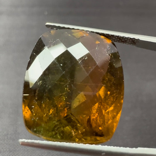 Orangish Tourmaline, mixed cut 20.12cts, 19,2x16.0x8.6mm