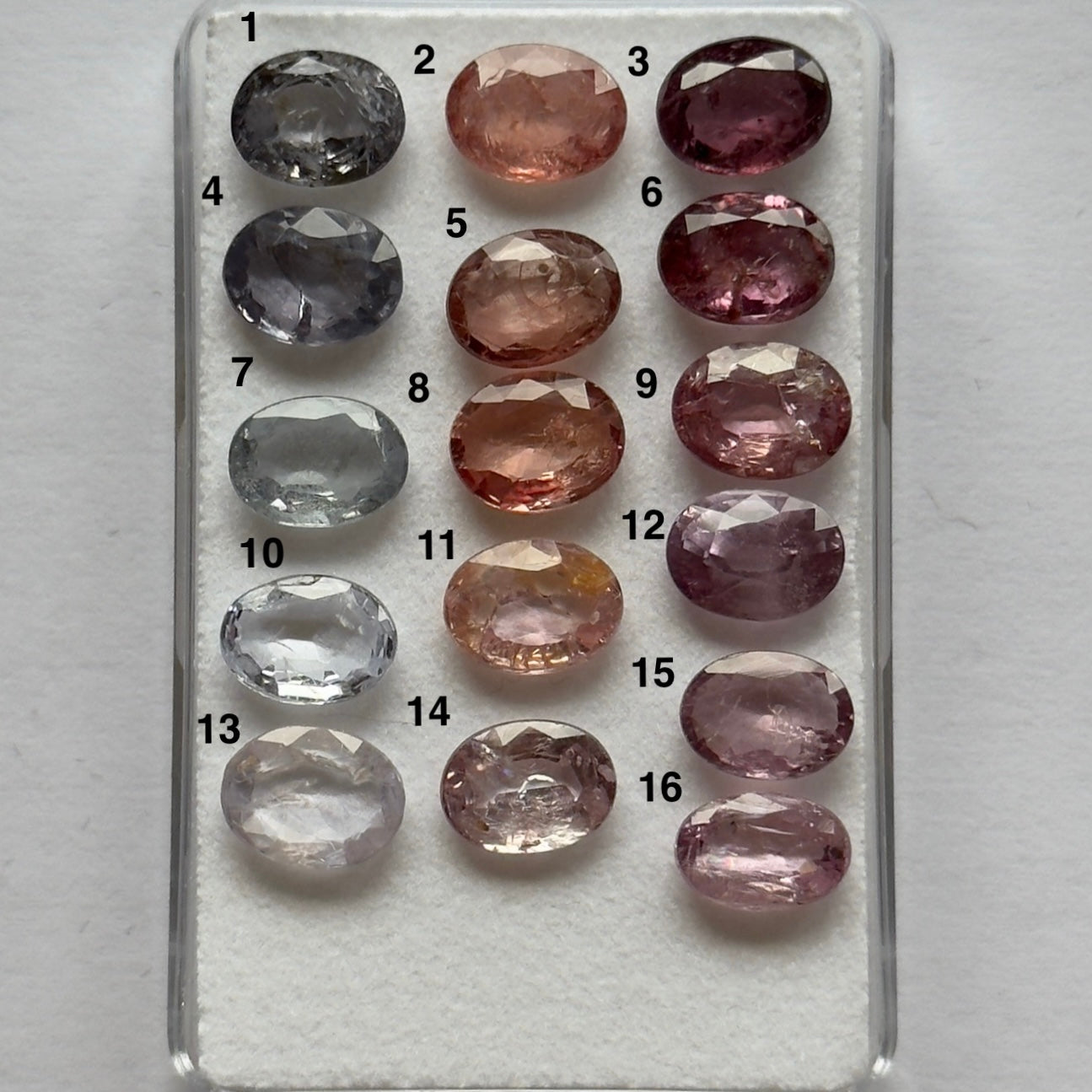 Many colours Spinel Faceted Oval