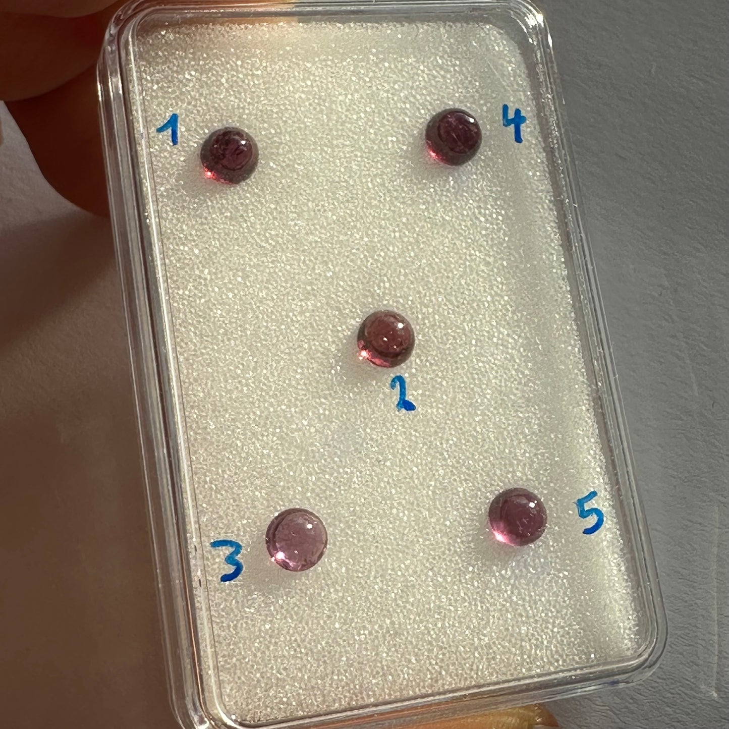 Ruby Round Cabochon 4.5mm With Inclusions