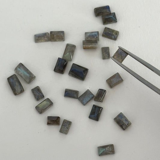 Labradorit,rectangle,20 pcs in per pocket