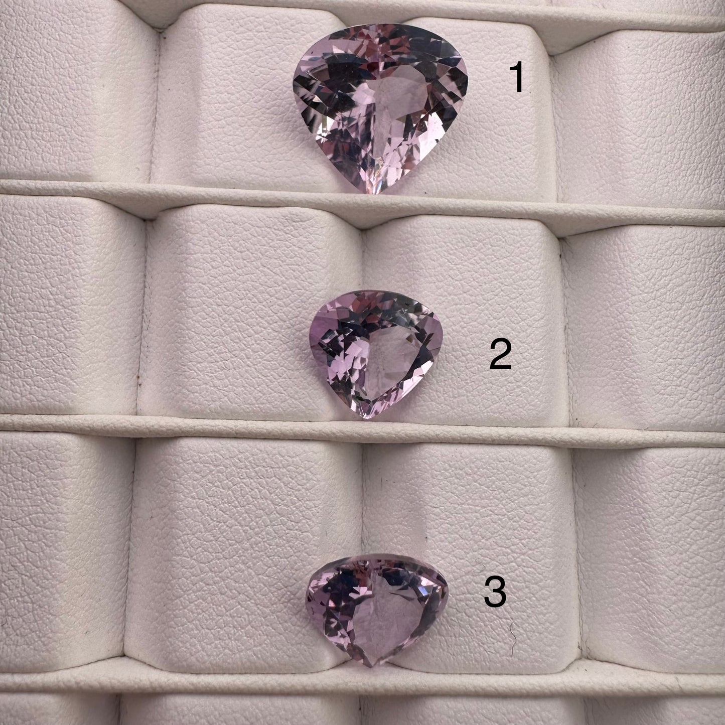Beautiful Drop Shaped Amethyst in Bright Sparkling Purple