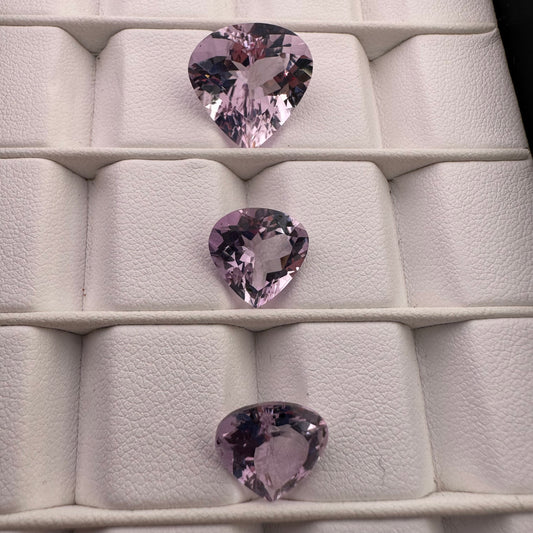 Beautiful Drop Shaped Amethyst in Bright Sparkling Purple