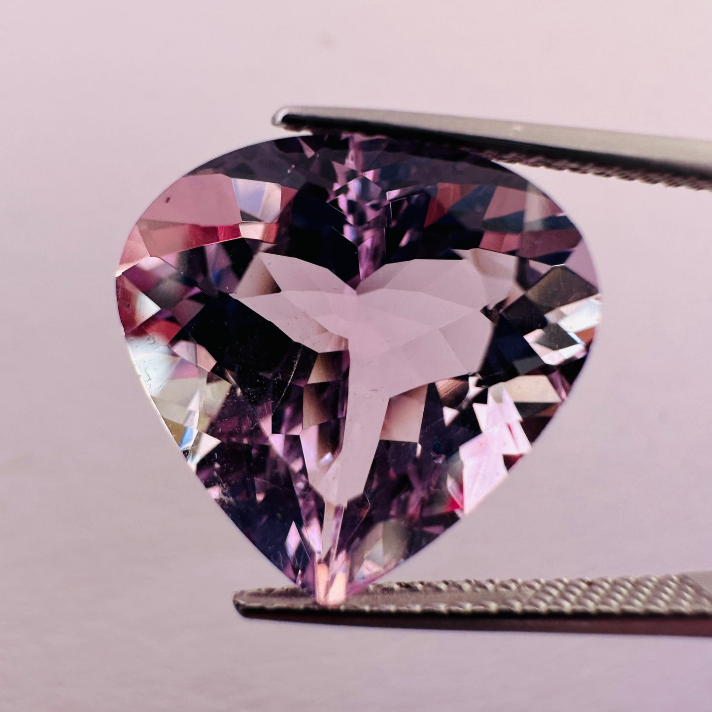 Beautiful Drop Shaped Amethyst in Bright Sparkling Purple