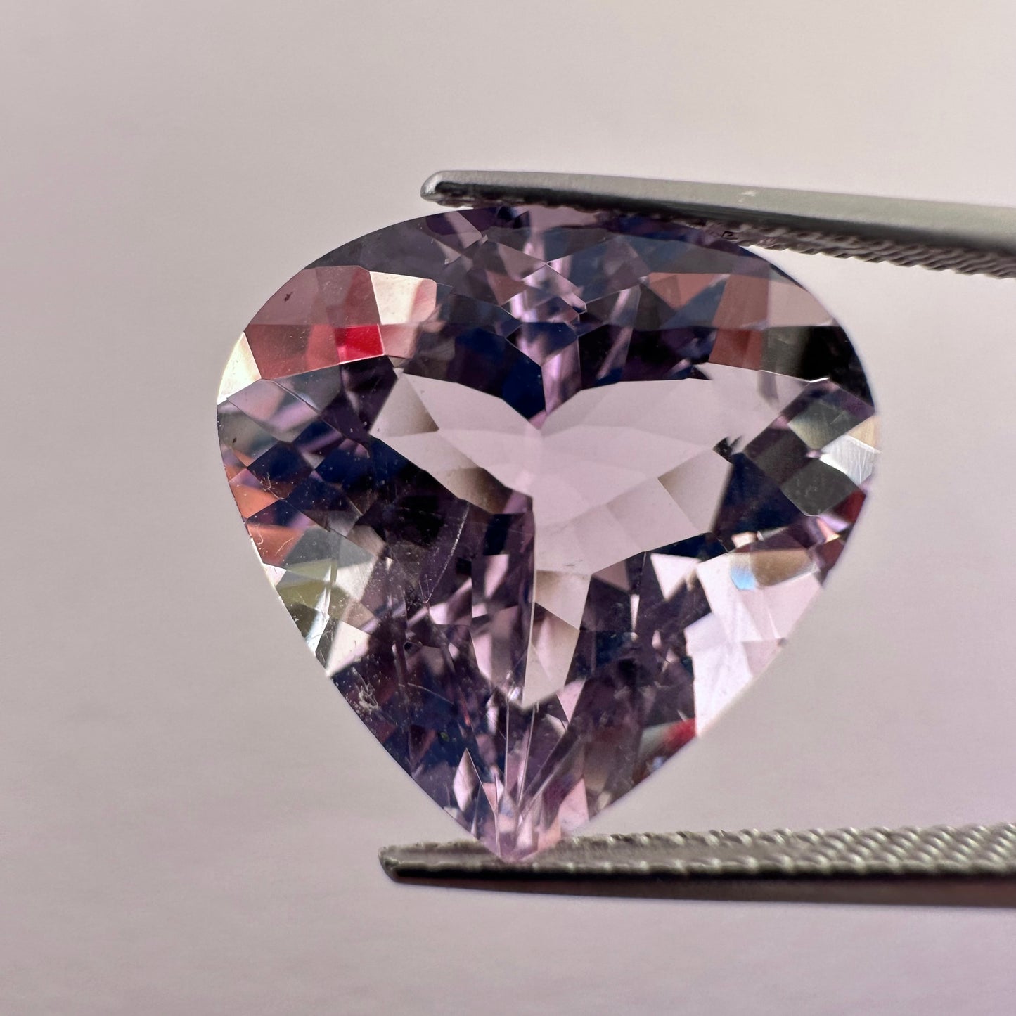 Beautiful Drop Shaped Amethyst in Bright Sparkling Purple