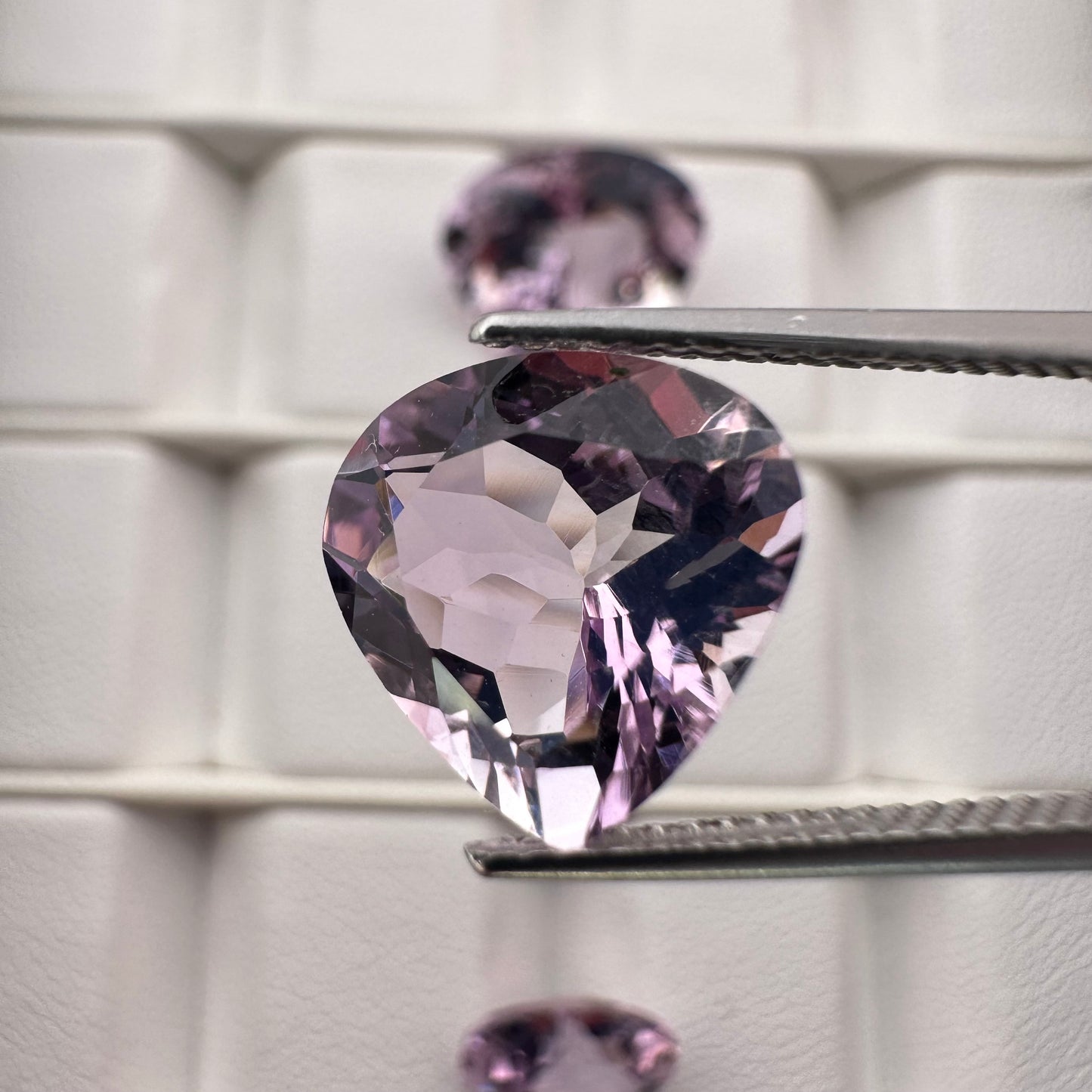 Beautiful Drop Shaped Amethyst in Bright Sparkling Purple
