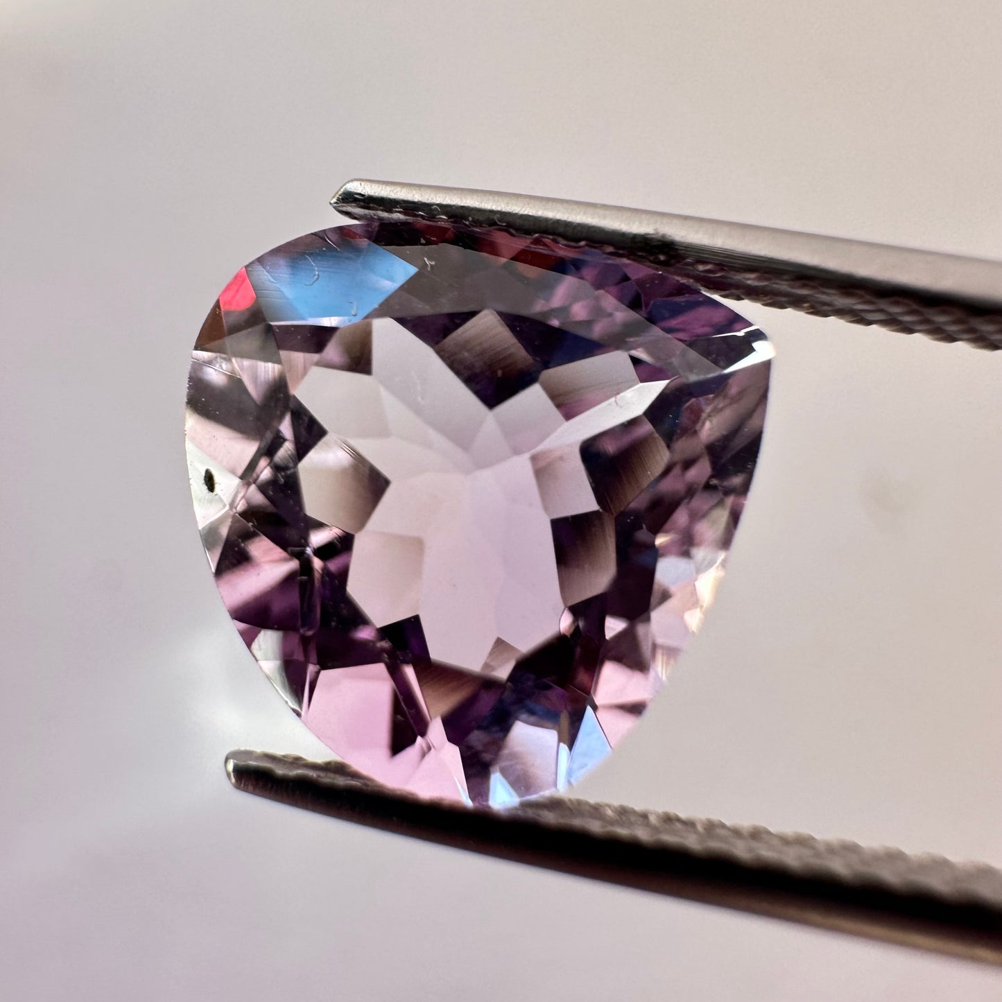 Beautiful Drop Shaped Amethyst in Bright Sparkling Purple