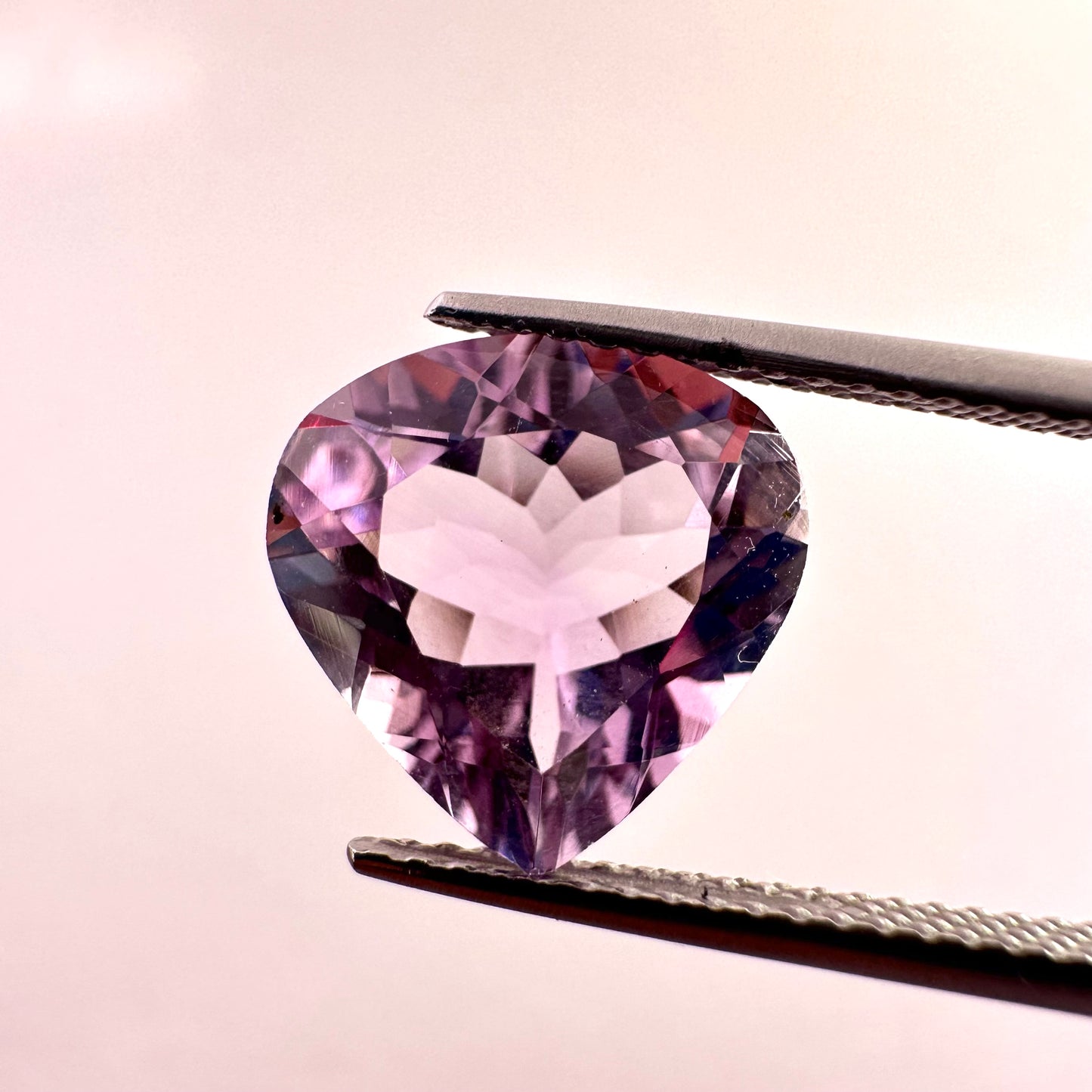 Beautiful Drop Shaped Amethyst in Bright Sparkling Purple