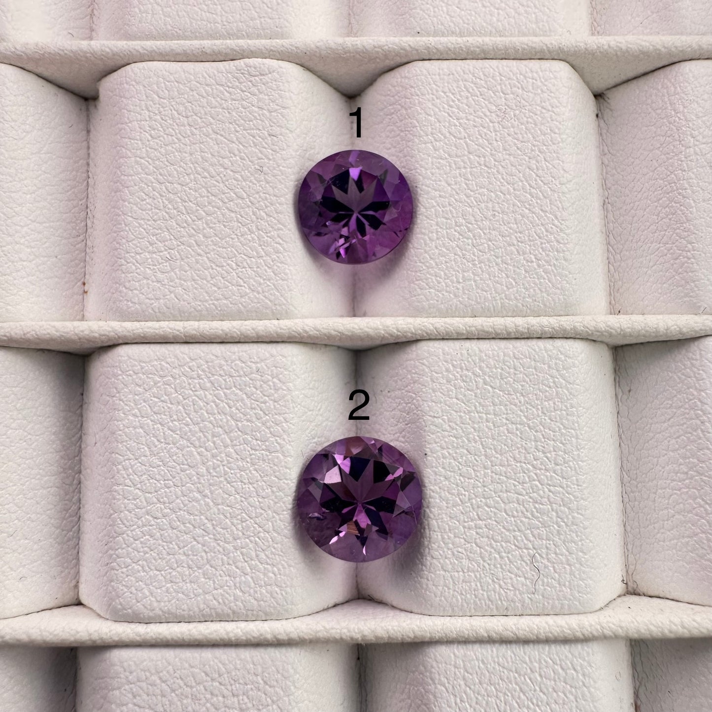 Vibrant Amethyst Round Intense Purple