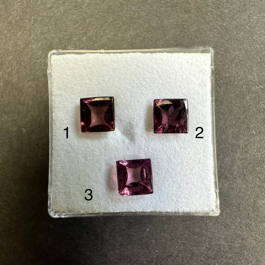 Discover this Square Tourmaline with Pink and Red Hues, Polished