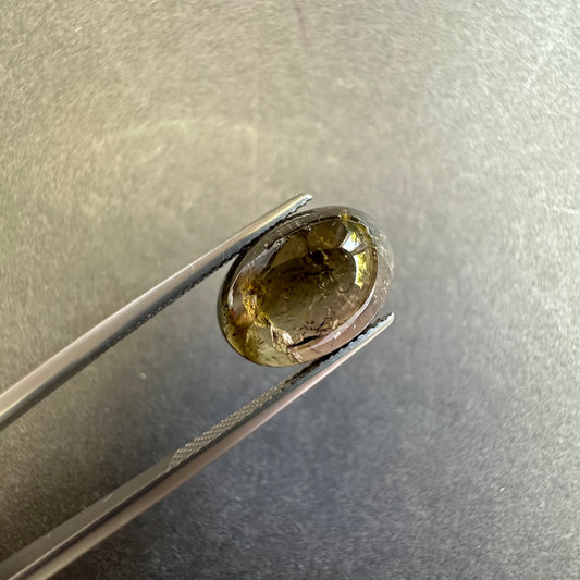 Exquisite mystic brown tourmaline pair- 14 x10mm