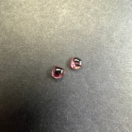 Flawless, Tear-shaped Tourmaline Pair 0.92cts