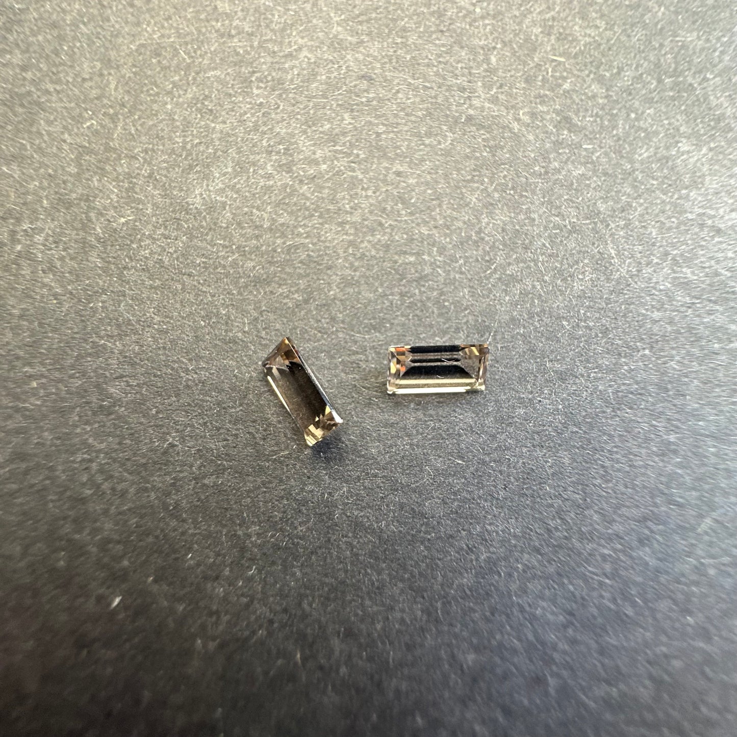 Smokey Quartz Pair, approx. 5.9x3.0mm, 0.65cts