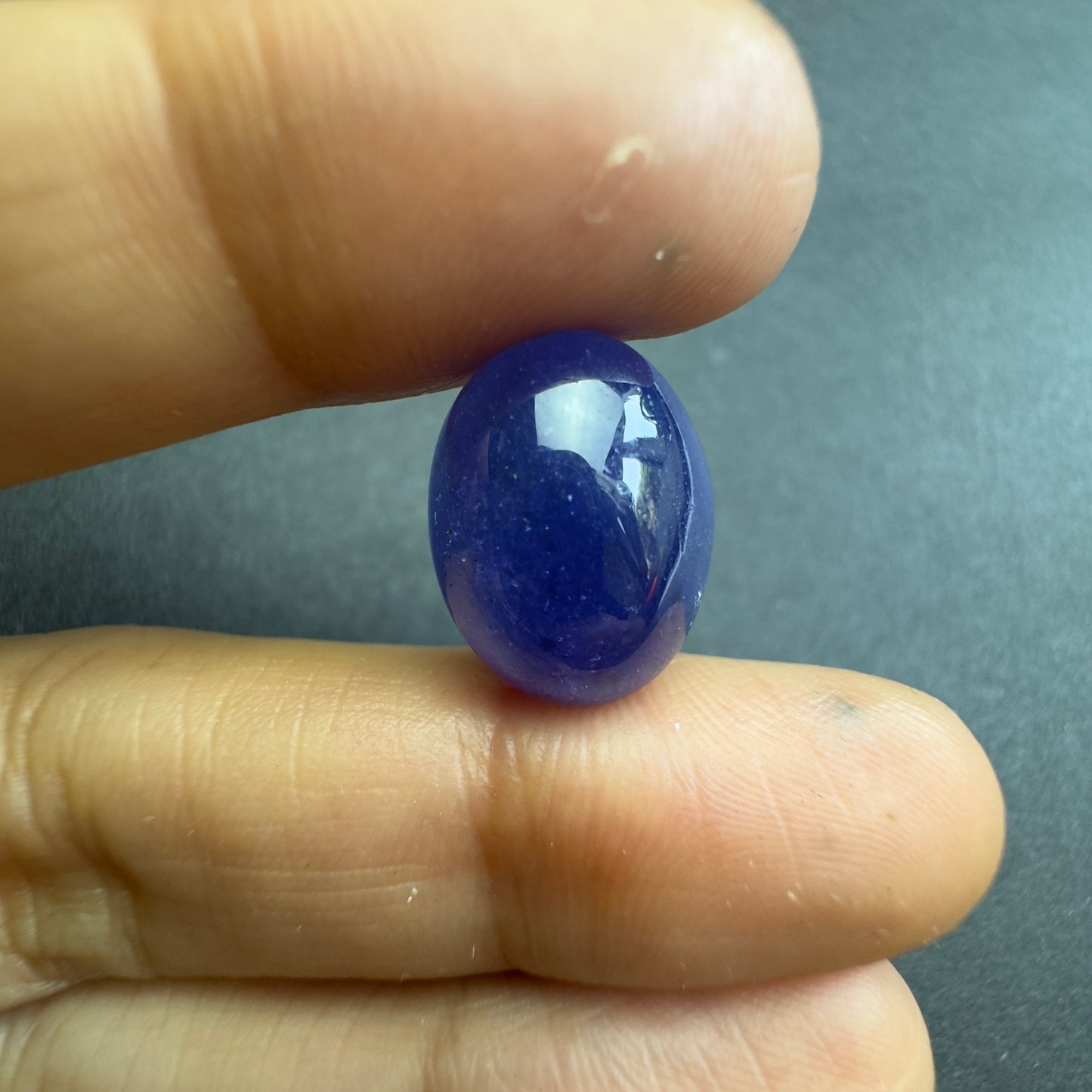 Tansanit Natur Blau Cabochon Oval