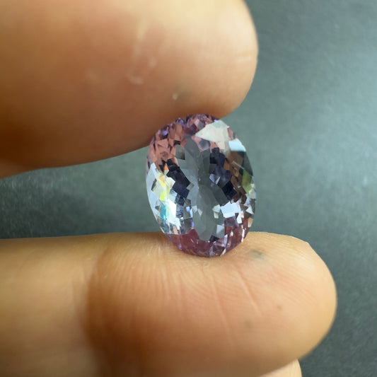 Lila Amethyst Oval Facettiert