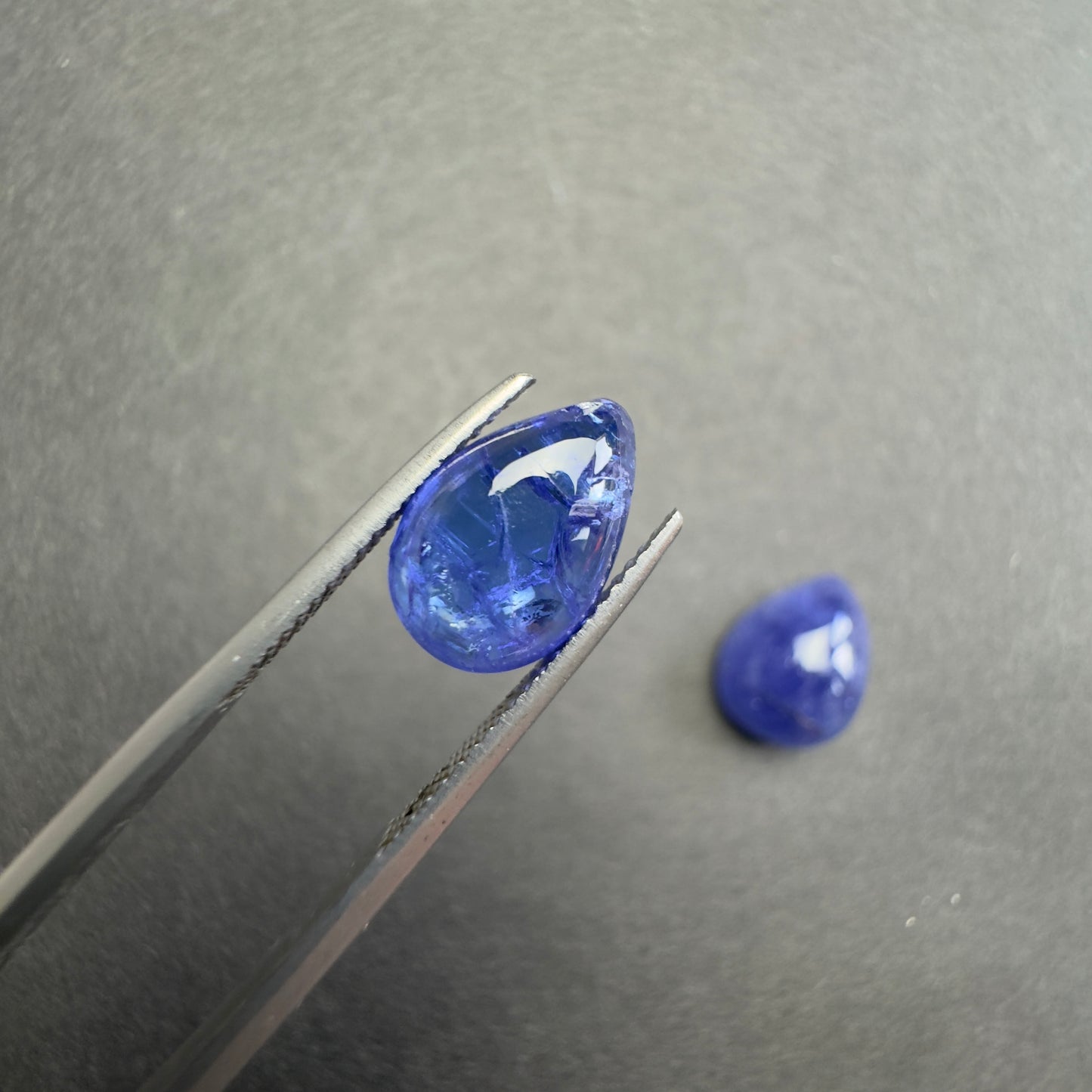 Tanzanite Natural Blue Cabochon Drop