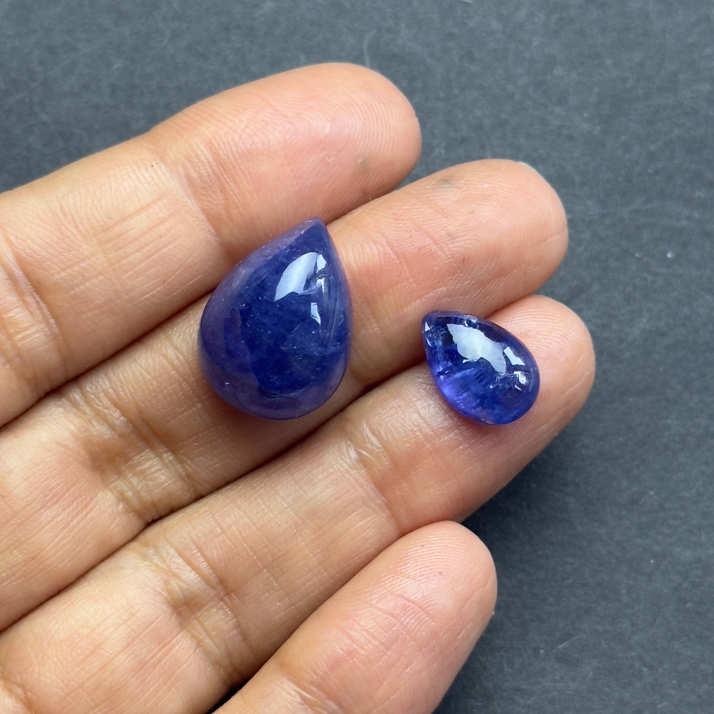 Tanzanite Natural Blue Cabochon Drop