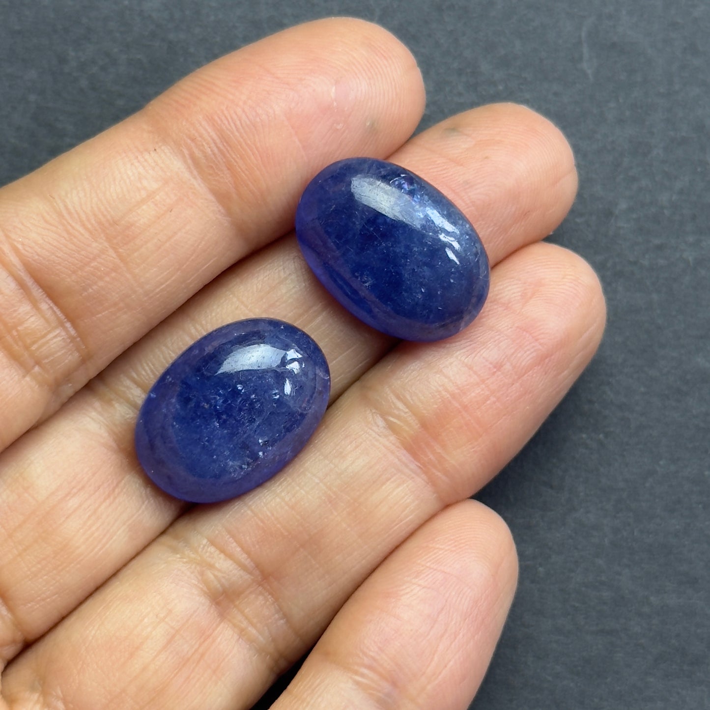 Tanzanite Natural Blue Cabochon Oval Shape