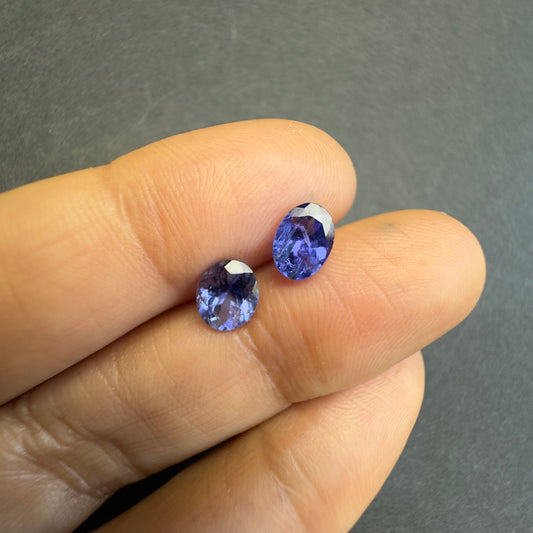 Purple Tanzanite Oval Loose Stone, 1.91 ct, 6.8x5 mm – view 2 of 3