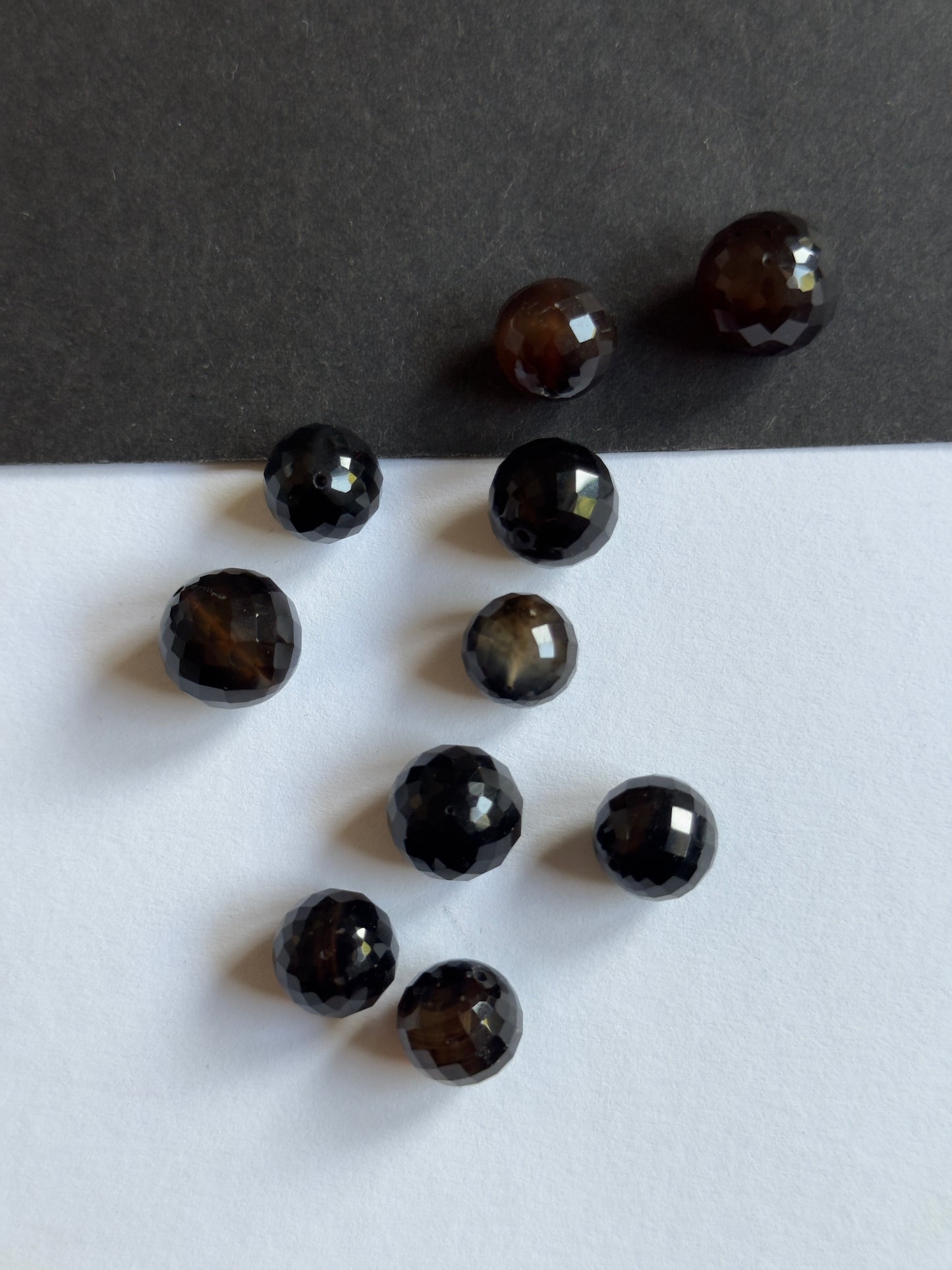 Agate Loose Beads Faceted Drilled 10 per Bag