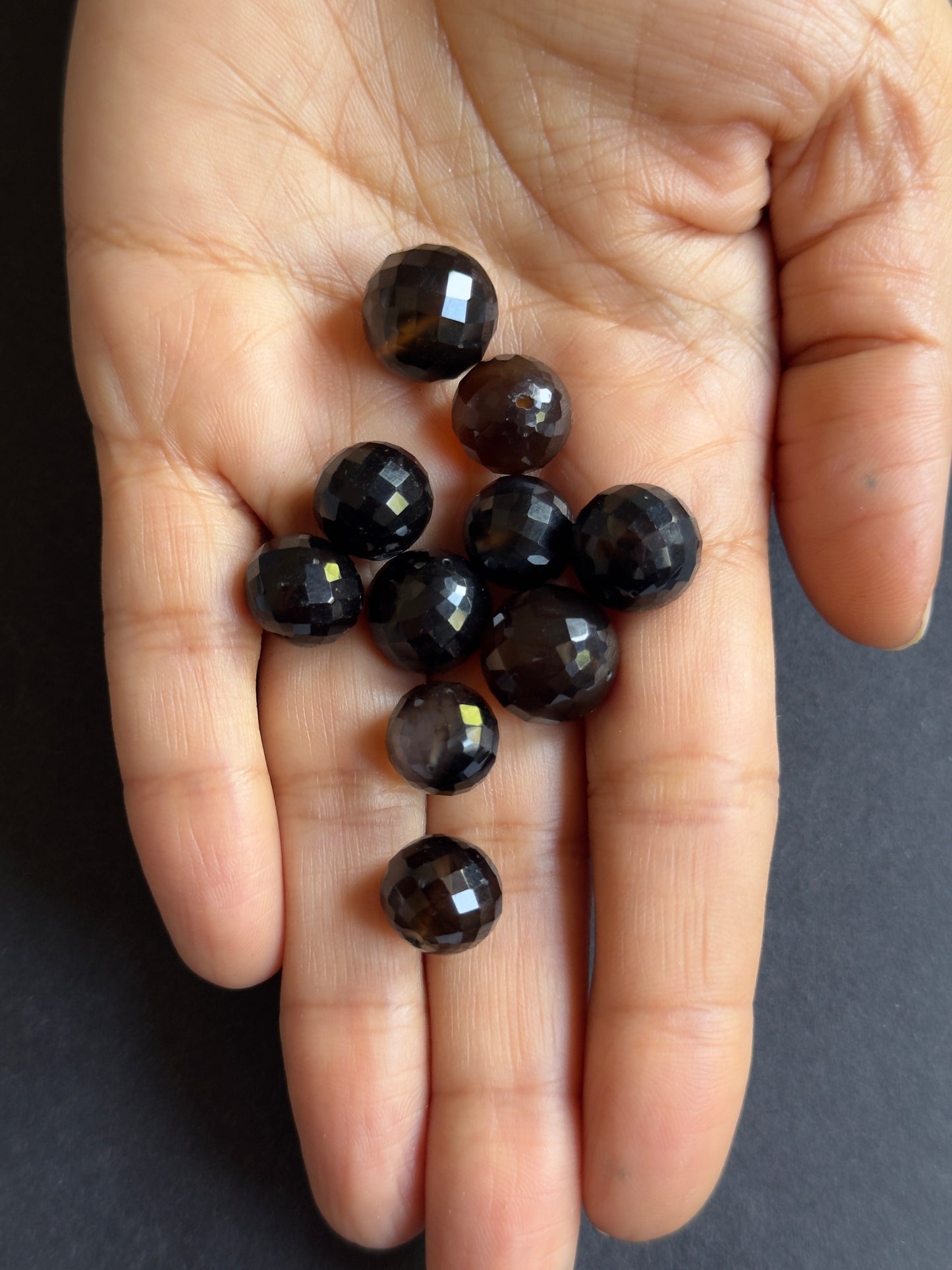 Agate Loose Beads Faceted Drilled 10 per Bag