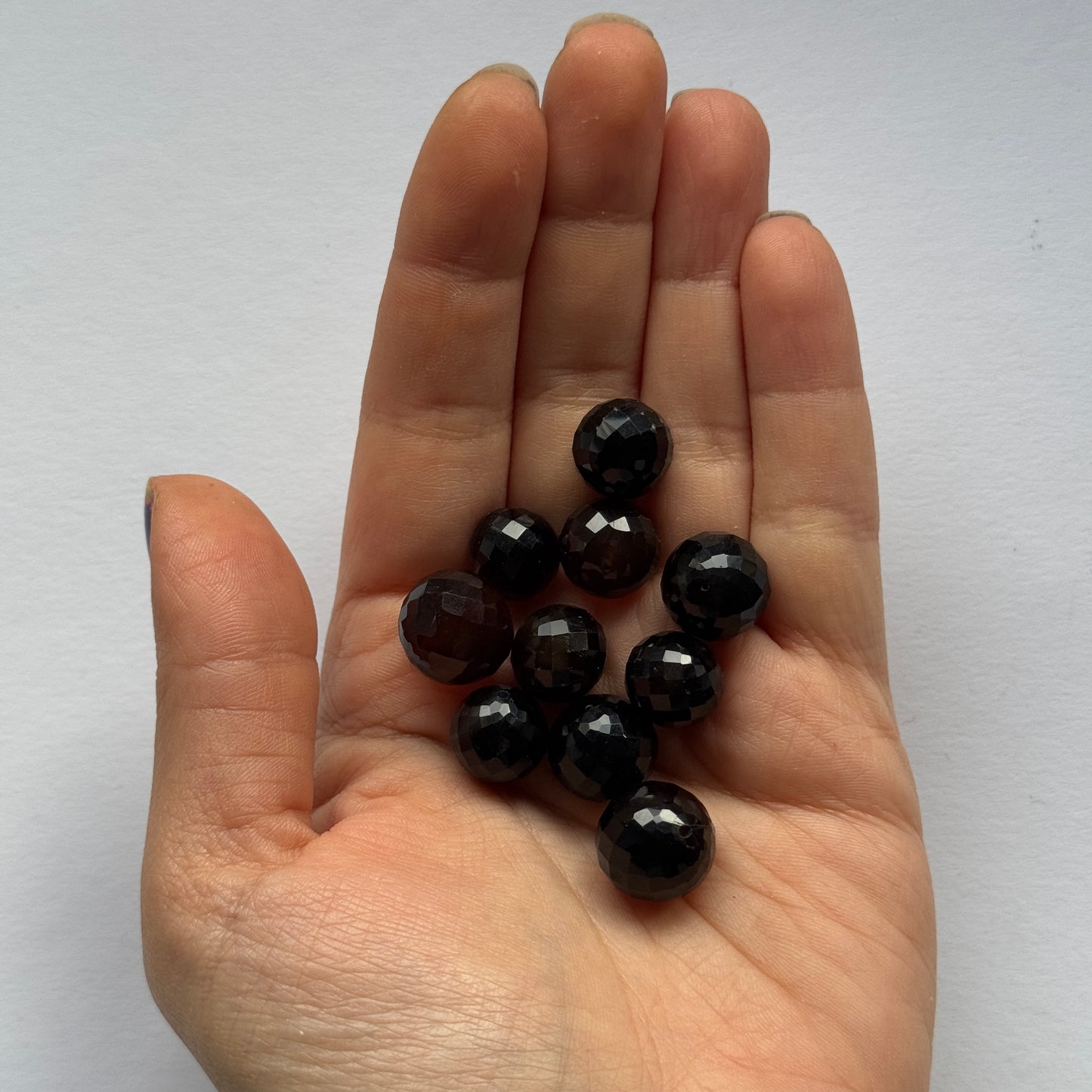 Agate Loose Beads Faceted Drilled 10 per Bag